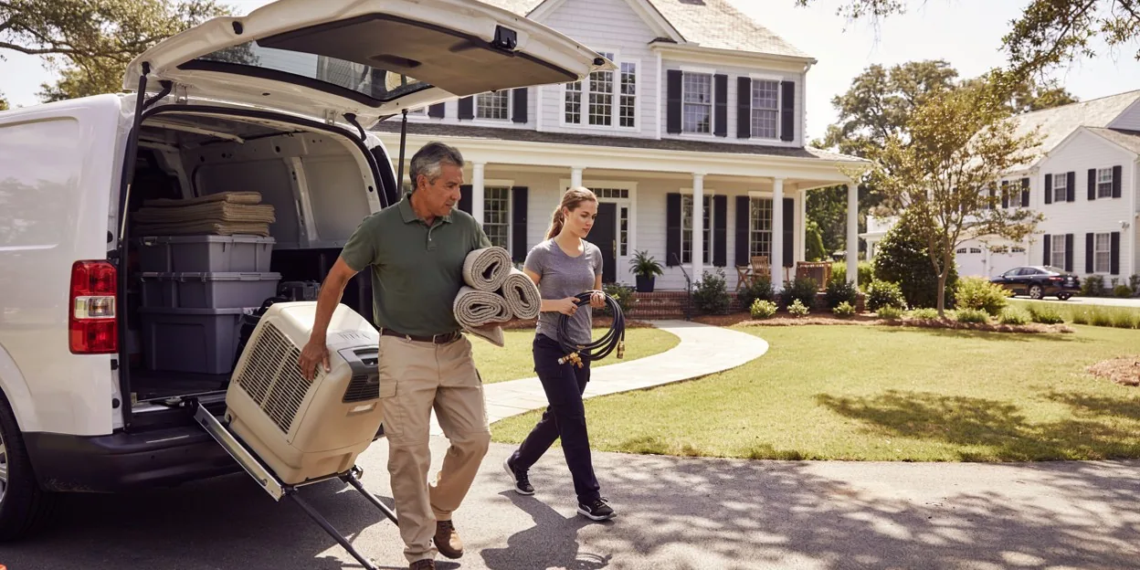 Water damage restoration in North Providence, RI